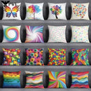 Axyaa Abstract Pillowcase: Sofa Cushion Cover for Living Room & Bedroom
