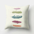 Axyaa Feather Dreamcatcher Print Cushion Cover for Elegant Sofa Decoration