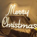Merry Christmas Neon Sign Wall Art by Axyaa - Perfect Home Bar Decor
