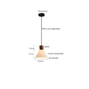 Axyaa Mini Ash Ceramic LED Pendant Light for Home Indoor Decor