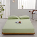 Axyaa Cotton Fitted Sheet - Solid Color, Anti-slip, Adjustable Mattress Cover