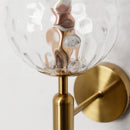 Axya Glass Ball Wall Lamp: Modern Metal Lighting for Home, Living Room, Bedroom, Bar, Aisle
