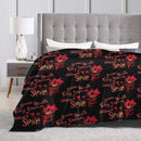Axyaa Hazbin Hotels Fleece Blanket for Winter Coziness