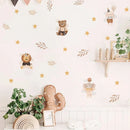 Axyaa Boho Cartoon Animal Dreamy Wallpaper Stickers for Baby Girl Room