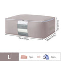 Axyaa Quilt Clothes Storage Box: Foldable, Dust Proof, Non-Woven Organizer