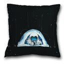 Axyaa Spaceman Astronaut Ocean Blue Pillow Cover for Home D��cor