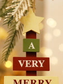 Axyaa Christmas Centerpiece Road Sign Ornaments Table Decor Hanging Ornaments