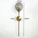 Axyaa Gold Glass LED Wall Lamp for Kitchen Bathroom Mirror Lighting