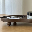 Axyaa Nordic Wood Decorative Tray for Home and Kitchen Organization