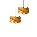 Axyaa Wooden Pendant Light for Living Room Bedroom Southeast Asian Restaurant