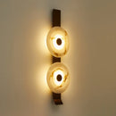 Axyaa Brass and Marble Wall Light: Luxury Minimalist Lighting for Home Decor