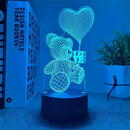 Axyaa Care Bear Night Light: Colorful Bedroom Lamp for Creative Atmosphere