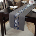 Axyaa Chinese Style Retro Table Runner with Tassel - Home Decor Embroidery Textile