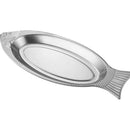 Axya Stainless Steel Steamed Fish Plate, Creative Egg Plate, Barbecue Tray - Korean Style