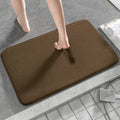 Axyaa Cozy Coral Fleece Bath Mat - Gray
