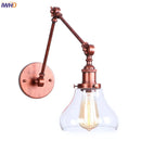 Axyaa Vintage Loft LED Wall Light Fixture Indoor Industrial Glass Lamp