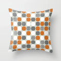 Axyaa Geometric Pattern Print Orange Car Sofa Cushion Cover