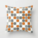Axyaa Geometric Pattern Print Orange Car Sofa Cushion Cover