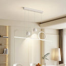 Axyaa Nordic Black/White 120cm LED Pendant Chandelier for Dining Room & Kitchen