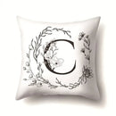 Nordic Style Letter Wreath Pillow Cover by Axyaa - Home Decor Essential