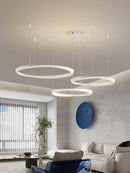Axyaa Modern Ring Chandelier for Living Room, Bedroom, and Restaurant