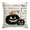 Axyaa Halloween Pumpkin Print Pillow Cover 45x45 - Festive Home Decor & Holiday Gift