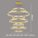 Axyaa Modern Stair Chandelier Ceiling Pendant Lights - LED Indoor Living Room Lighting