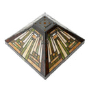 Axyaa Amber Brown Stained Glass Mission Style Lampshade Replacement