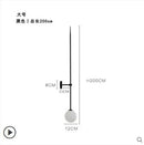 Axyaa Minimalist Metal Pipe Wall Sconces with LED Glass Ball Deco
