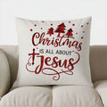 Axyaa Winter Festive Decorative Pillow Cover: Sofa, Bedroom, Car Cushion Cover