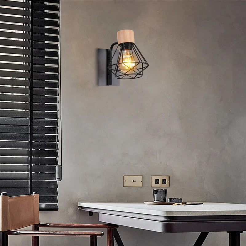Axyaa Retro Industrial Wall Sconce LED Lamp Indoor Lighting