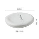Axyaa Matte Ceramic Irregular Plate Set for Molecular Cuisine and Sushi Dining