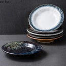 Axyaa Retro Ceramic Dinner Soup Pasta Salad Dessert Snack Plates Molecular Cuisine Tableware