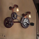 Axyaa Industrial Gear Water Pipe Wall Lamp Retro Style Decorative Hanging