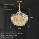 Axyaa Crystal LED Ceiling Chandeliers for Elegant Home Lighting