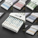 Axyaa Ceramic Chopstick Set with Anti-Slip Properties and Food Grade Flowers