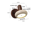 Axyaa Yellow Travertine Modern LED Wall Light Rotation Bedside Lamp