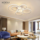 Axyaa LED Ceiling Chandelier: Modern Dimmable Lighting for Home, Living Room, Bedroom