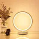 Axyaa Circular LED Table Lamp - Nordic Style Wrought Iron - Three Tone Light