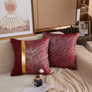 Axyaa Gold Jacquard Throw Pillow Cover 45X45 - Light Luxury Comfort, Living Room Decor