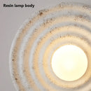 Axyaa Round Circle Wall Lamp Japanese Style LED Light