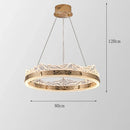 Axyaa Modern Indoor Pendant Lights LED Chandelier Dining Room Ceiling Lamp