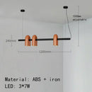 Axyaa LED U-shaped Pendant Chandelier: Modern Nordic Ceiling Hanging Lamp