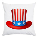 Axyaa American Flag Print Pillow Cover for Home Decor