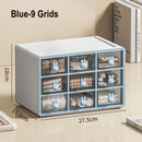 Axyaa Transparent Desktop Storage Drawer Box - Office Stationery & Cosmetics Organizer
