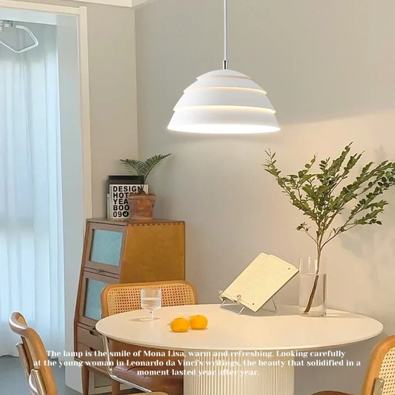 Axyaa White LED Table Chandelier for Living Room Bedside Study