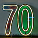 Axyaa Starry Sky Neon Number Sign Double-Sided Light for Party Decor