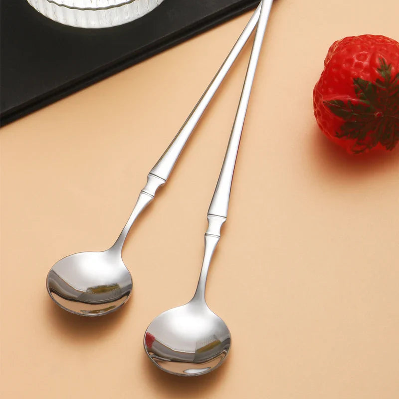 Axyaa Stainless Steel Mirror Ice Scoop Set for Home and Hospitality