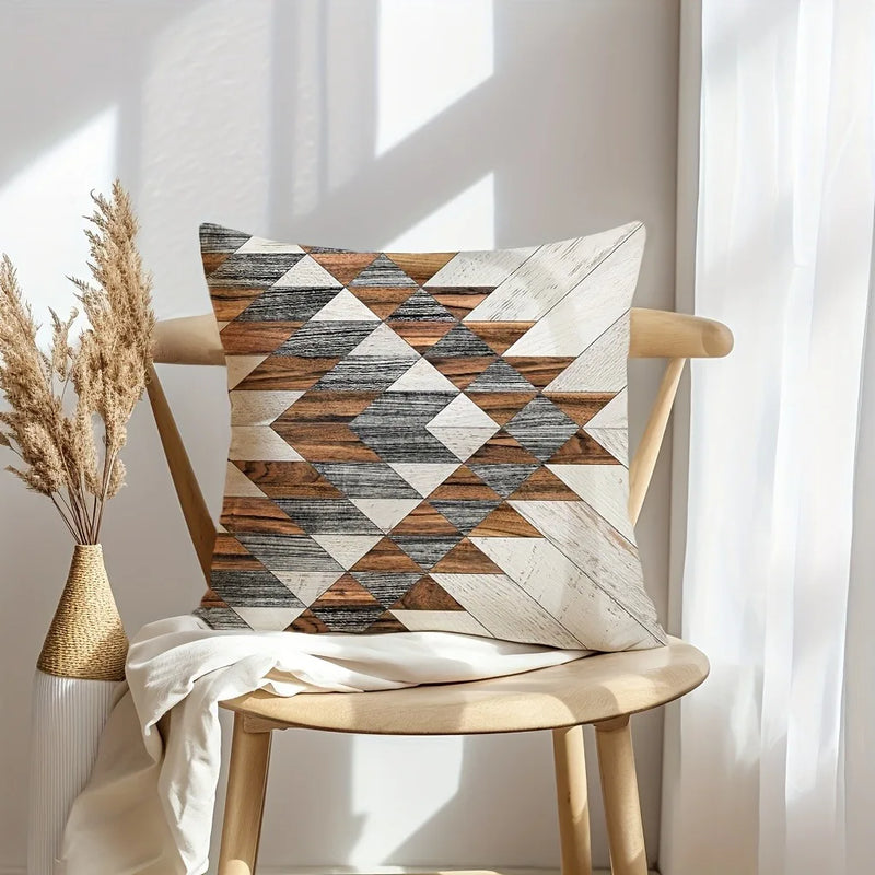 Axyaa Geometric Pattern Pillowcase for Modern Home Decor