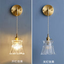 Axya Vintage Glass Wall Lamp LED Sconces for Home Decor Lighting